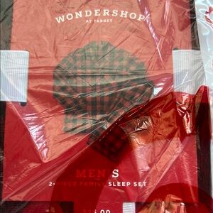 Wondershop Men's Red Plaid Sleep Set